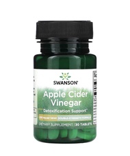 แอปเปิ้ลไซเดอร์ของ Swanson (Apple Cider Vinegar) 200 mg 30 เม็ด ผลิตภัณฑ์อาหารเสริมสำหรับผู้ตั้งการล