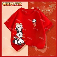 WHYLOOK 2026 Chinese New Year shirt Cny pakaian kanak-kanak shirt Horse T-shirt 2026 Year Of Horse T