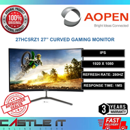 Aopen 27HC5RZ1 27" Curved Gaming Monitor VA FHD 1ms 280Hz 250nits HDMI DP Speaker