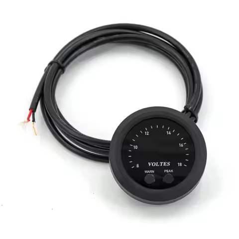 Hot Selling-Universal 8-18V Range 52MM S-Series Volts Gauge Voltmeter,Universal 8-18V Range 52MM S-S