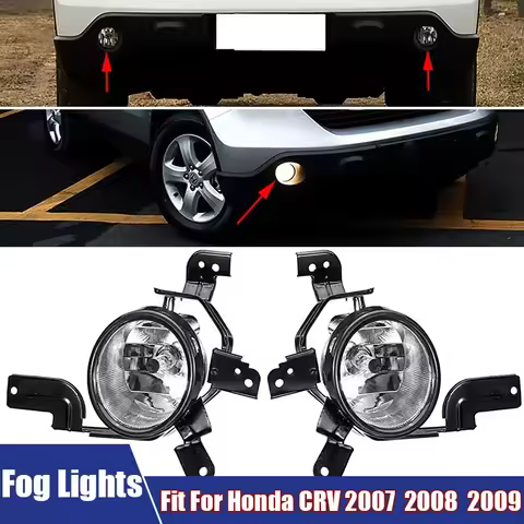 2Pcs/Pair Fog Light Kits H11 Bulb 12V LED Front Fog Lamps Fit For Honda CRV 2007-2009 Part Number 33