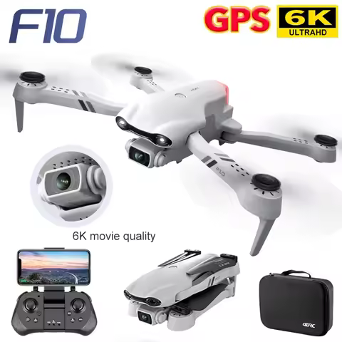 4DRC F10 Drone GPS 6K HD Dual Camera Wide-Angle 5G WIFI Fpv Quadcopter Brushless Motor Foldable Obst