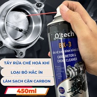 Xịt tẩy rửa dầu nhớt cặn carbon vệ sinh bình xăng con Otech BX-3 Carburetor & Choke Cleaner