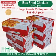 KFC Fried Chicken Box (40 boxes) / Fried Chicken Box / Fried Chicken Dip Fried Chicken / Fried Chick