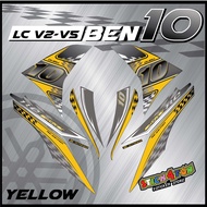 STICKER STRIPE MOTOR  YAMAHA  LC135 v2-v5 BEN 10 DESIGN