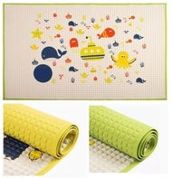 Baby Latex Air Filled Changing Mat with Printed Graphics (60cm x 90cm) Newborn Rubber Changing Cot Sheet Boy Girl Diaper Changing Mat Multipurpose Waterproof Changing Mat Infant Urine Pad Mattress Protector Bed Cot Sheet