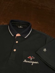 新版 ■ 企鵝牌 Munsingwear ■ 男款黑色彈性速乾機能 POLO衫 Ⅰ 上衣 Ⅰ 高爾夫球