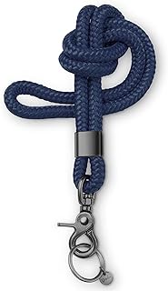 [Test Very Good, Note 1.1] Key Ring with Lanyard for Key Rings with Carabiner as Card Holder, German