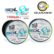 ⭐SEAHAWK SOL 836 BRAIDED FISHING LINE (1500yds)