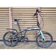 New Garion 20" Alloy Folding Bike Shimano 7 Speed Basikal Lipat