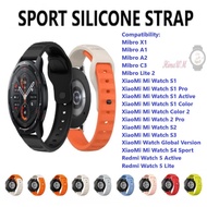 [Ready Stock] Sports Silicone Strap Band For Smart Watch XiaoMi Mibro X1 / Mibro A1 / XiaoMi Mi Watc