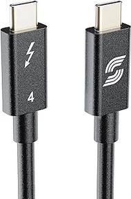 Storhm Thunderbolt 4 Cable – Intel Certified, Ultra-Fast 40Gbps Data Transfer, 8K Video, 100W Charging – Unparalleled Performance and Compatibility (1FT)