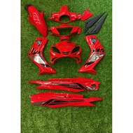 COVERSET LC 135 V1 MERAH STRIPE CHROME STICKER TANAM HLY ORIGINAL