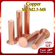 Copper countersunk head rivets GB869 percussion type flat head flat cone head solid rivets Copper d 