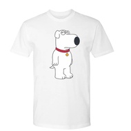 Family Guy Brian Adult Short Sleeve T-Shirt 100%COTTON Family Guy Print T Shirt for Men and Women