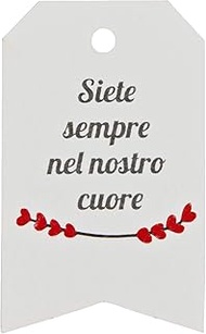 Mopec X648.01.5 Tj VI Portiamo Al Cuore, Red, 3 x 5 cm, Pack of 36, Cardboard, Multi-Colour, One Siz