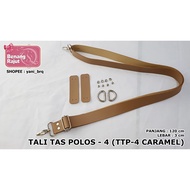 PLAIN BAG STRAP-4 (TTP-4 CARAMEL) - 120cm x 3cm knitting yarn q