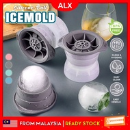 ALX 200mL BPA-FREE Large Ice Ball Cube Mold Silicone Ice Maker Whiskey Ice Ball Maker Round Ice Box 