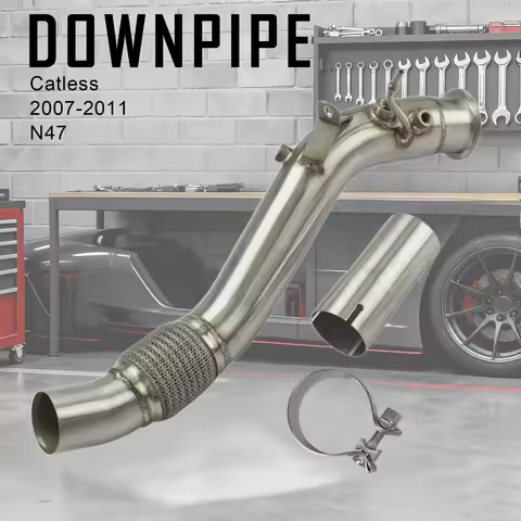 Turbo Exhaust Downpipe for BMW N47 Engine 116d 118d 120d 123d 316d 318d 320d 520d X1 E60 E61 E81 E82