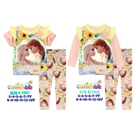 Ailubee Girl Frozen Pyjamas A-2031 / B-2031 Frozen Sleepwear/ Baju Tidur kanak-kanak / 冰雪公主儿童睡衣