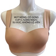 Thailand 9596 c cup molded rubber big size bra with underwire, large, invisible breast lift to preve