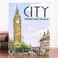 Adult Urban Scenery Colouring Book
