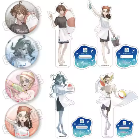 Hot Game Identity V Acrylic Stand Model Plate Sea Cafe Themed Demi Bourbon Grace Luca Balsa Anime Br