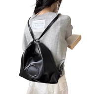 Charles &amp; Keith Special-Interest Design Soft Leather Tote Women's Large Capacity Shoulder Underarm Bag Fancy Backpack
