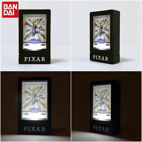Bandai Gashapon Magnetic Light Box Pixar Disney Movie Poster Mini Decorative Collectible Ornament