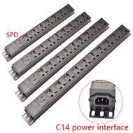 Server Rack PDU power distribution unit C14 power input 2-12 ways universal extension socket LED sur