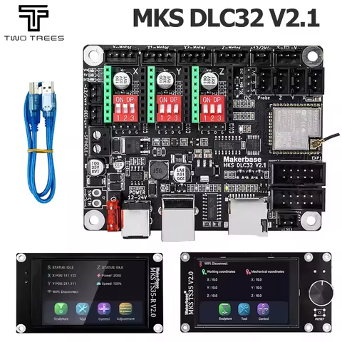 MKS DLC32 V2.1 Offline Controller Board 32bits ESP32 WIFI GRBL Motherboard For Laser Engraving Machi