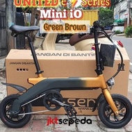 Sepeda Lipat Listrik E Folding Bike United Mini Io 12 Inch Alamsyshop