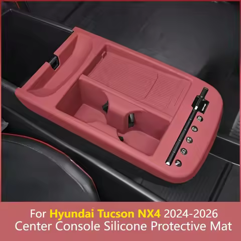 For Hyundai Tucson NX4 2024-2026 Center Console Silicone Pad Gear Shift Panel Decor Sticker Anti-Scr