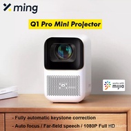 Xming Q1 Pro Mini Projector Portable 500ANSI Lumens 1080P Full HD Home Theater Support 4K Video Projector Wifi Beamer Au