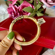 💥กำไลถมทอง งานช่างทอง ช่างฝีมือ งานขึ้นมือ ทองคำแท้24 k ตัวเรือนเงิน 92.5% เครื่องประดับสวมใส่เสริมร