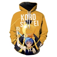 Anime Assassination Classroom Hoodies Men/Women Hoodie Fashion Sweatshirts Boys/girls Streetwear Korosensei Clothes Hoodie