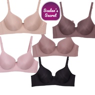 SCALEN 9997 Striped Underwire Bra | Size 34C-40C