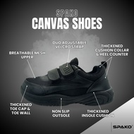 Spako Cushioned Collar Black School Shoes Size 29-42 Kasut Sekolah Hitam From SuperSundayz