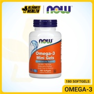 Now Foods Omega 3 Fish Oil Mini Gels, Fish Oil Supplement For Heart Health, 180 Softgels
