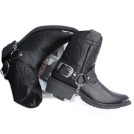 Leather BIKERS Shoes Cool COWBOY Leather Boots