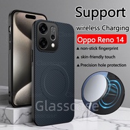 Oppo Reno 14 Casing For Oppo Reno 14 1 4 F Pro 14F 14Pro Reno14Pro Carbon Fiber Pattern Magnetic Suc