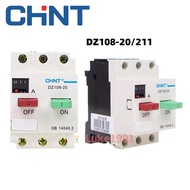 CHNT Motor Protector Circuit Breaker DZ108-20/211 0.63 A1.6 A2.5 A20A16A12.5 A10A8A6.3 A