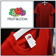 Fruit of the loom soft premium t shirt Red