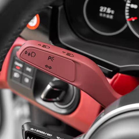 For Porsche Cayenne 2019-2024 LHD Interior Steering Wheel Headlight Switch Control Cover Wiper Switc