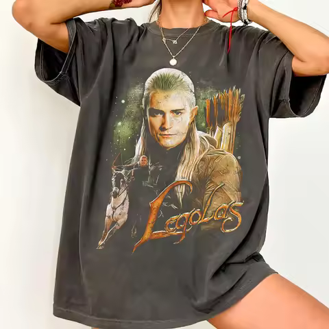 Orlando Bloom Vintage TShirt, LOTR Legolas Retro Shirt, Orlando Bloom Fan Gift, Retro Bootleg Shirt,