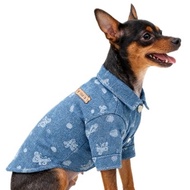 Denim Dog Shirt Fashion Pet Clothes for Small Medium Breeds Teddy Poodle Puppy Wear