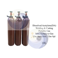 [ 1 UNIT ] Dissolved Acetylene(DA) 10L Welding & Cutting Portable Gas / Mini Acetylene Gas / Gas Ace