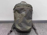 ⭐原裝正貨！Arcteryx 不死鳥 Heliad 15 全新 刺繡徽標 尼龍防水雙肩包背囊 Backpack 黑色/綠色