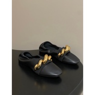 Alaia Ladies Early Spring Leather Flat Ballet Shoes