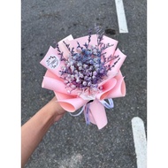 Local Ready Stock Baby Breath With Caspia Bouquet | Baby Breath With Caspia | Dry Flower | Gift